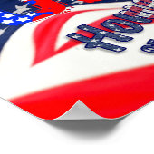 米国の勇敢な国旗の故郷 ポスター (角)