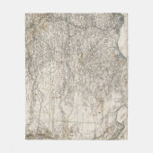 米国の南インドの領域 フリースブランケット (正面)