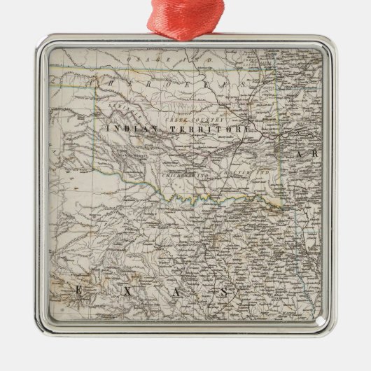 米国の南インドの領域 メタルオーナメント (正面)