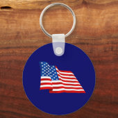 米国の古い栄光の州統一された旗 キーホルダー (正面)