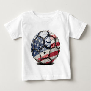 米国の古い球 ベビーTシャツ