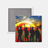 米国の名誉 マグネット (正面/裏面)