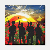 米国の名誉 マグネット (正面)