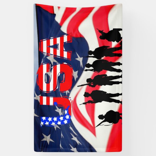 米国の名誉 横断幕 (縦)