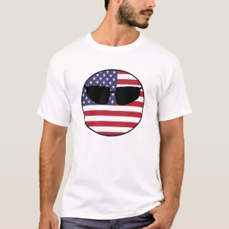 米国の国の球 Tシャツ