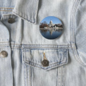 米国の国会議事堂の建物の冬の写真 缶バッジ (インサイチュ)