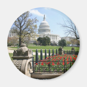 米国の国会議事堂の建物の春 マグネット