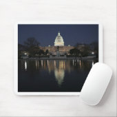 米国の国会議事堂の建物夜 マウスパッド (マウス)