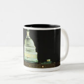 米国の国会議事堂の建物、アメリカ合衆国議会、 ツートーンマグカップ (正面右)