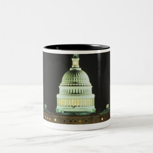 米国の国会議事堂の建物、アメリカ合衆国議会、 ツートーンマグカップ (中央)