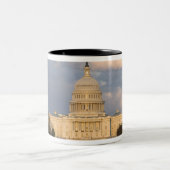 米国の国会議事堂の建物 ツートーンマグカップ (中央)