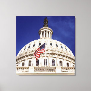 米国の国会議事堂の建物、Washington D.C. キャンバスプリント