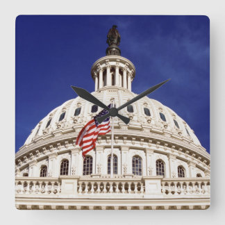 米国の国会議事堂の建物、Washington D.C. スクエア壁時計