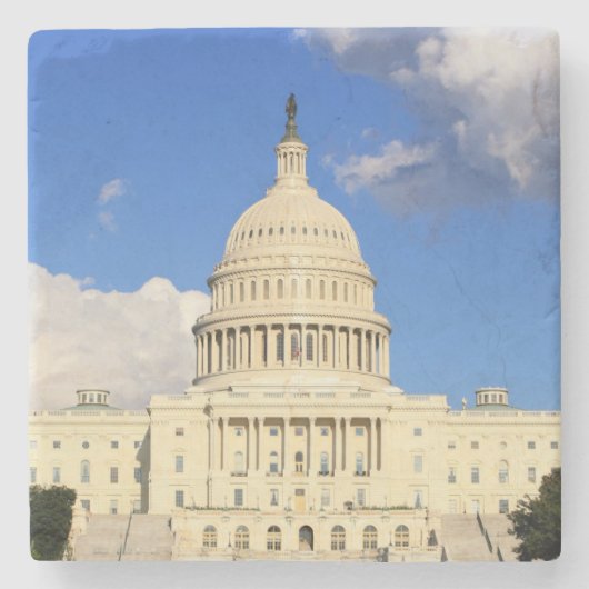米国の国会議事堂の建物、Washington D.C.、米国 ストーンコースター (正面)