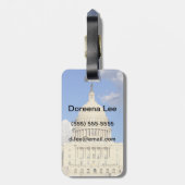 米国の国会議事堂の建物、Washington D.C.、米国 ラゲッジタグ (裏面縦)