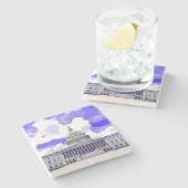 米国の国会議事堂の石のコースター ストーンコースター (横)