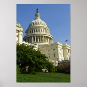 米国の国会議事堂のWashington D.C.ポスター ポスター