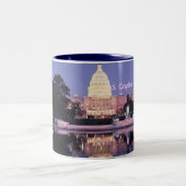 米国の国会議事堂 ツートーンマグカップ (中央)