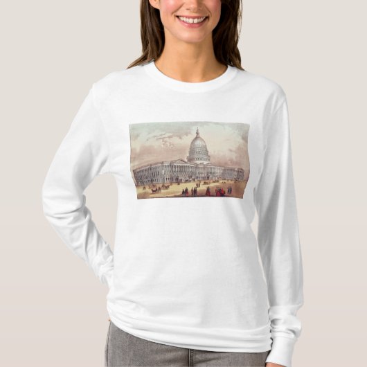 米国の国会議事堂、Washington D.C. Tシャツ (正面)