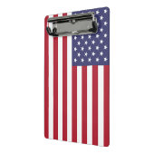 米国の国旗が付いたミニクリップボード ミニクリップボード (アングル2)