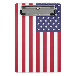 米国の国旗が付いたミニクリップボード ミニクリップボード