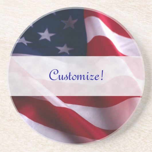 米国の国旗のコースター コースター (正面)