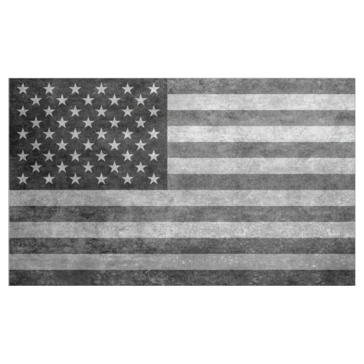 米国の国旗の白黒の変性生地 ファブリック (ヤード)