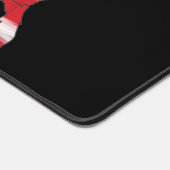 米国の国旗の色の地図と米国文字 デスクマット (コーナー)