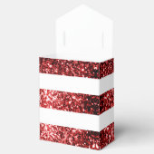 米国の国旗の赤い青の輝きグリッターSweet 16 フェイバーボックス (オープン)