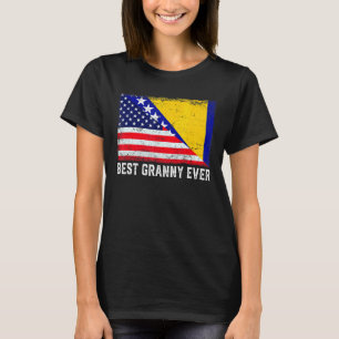 米国の国旗ボスニア・ヘルツェゴビナ最高の国旗グラニーE Tシャツ