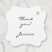 米国の国旗赤白青の輝きグリッターSweet 16 フェイバータグ (裏面)