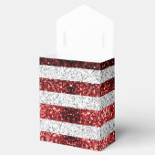 米国の国旗赤白青の輝きグリッターSweet 16 フェイバーボックス (オープン)