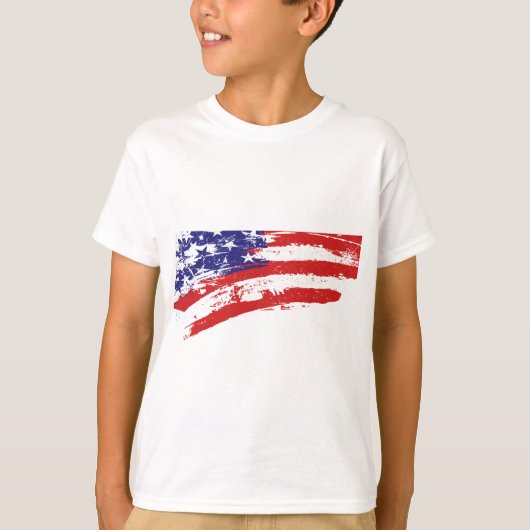 米国の国旗/アメリカ Tシャツ (正面)