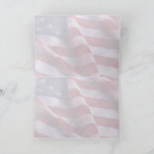 米国の国旗 カード (内部)