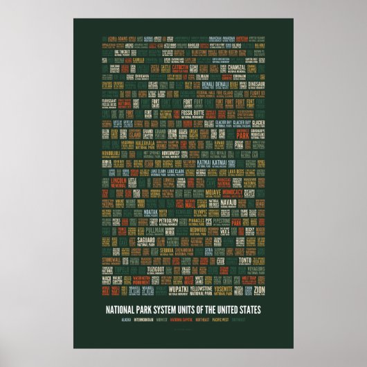 米国の国立公園システム単位(417) ポスター (正面)