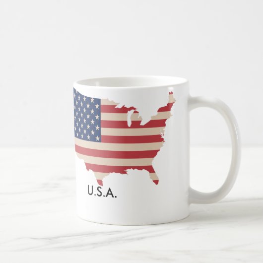 米国の地図マグカップ コーヒーマグカップ (右)