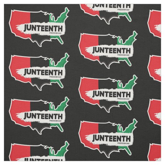 米国の地図第10自由の日 ファブリック (見本)