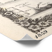 米国の地図1859 (37"X30")米国の地図1859 37X30 ポスター (角)