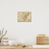 米国の地図2 ポスター (キッチン)