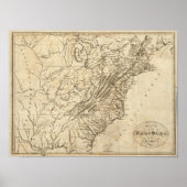 米国の地図2 ポスター (正面)