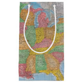 米国の地図3 スモールペーパーバッグ (正面)