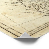 米国の地図3 ポスター (角)