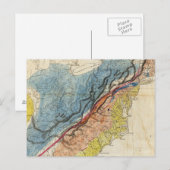 米国の地図3 ポストカード (正面/裏面)