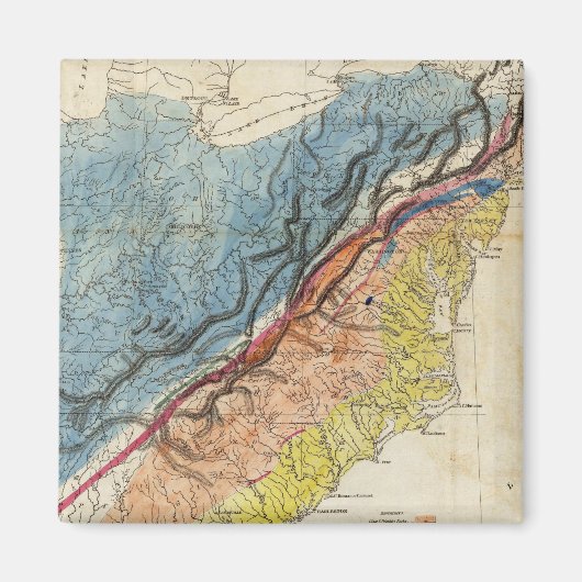 米国の地図3 マグネット (正面)