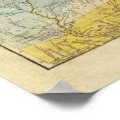 米国の地図4 ポスター (角)