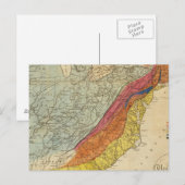 米国の地図4 ポストカード (正面/裏面)