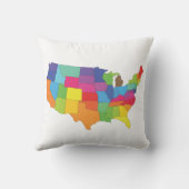 米国の地図 クッション (裏面)