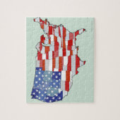 米国の地図 ジグソーパズル (縦)