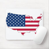 米国の地図 – 地図 – 米国 – 地図 – 統一された州 マウスパッド (マウス)