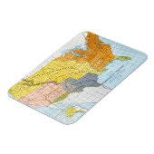 米国の地図, 1776-1884 マグネット (左側)